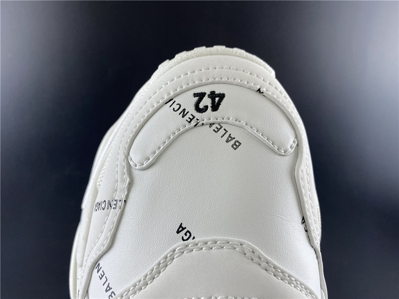 Ba*len*cia*ga triple s sneakers (white with logo) 524039 w06e2 2021