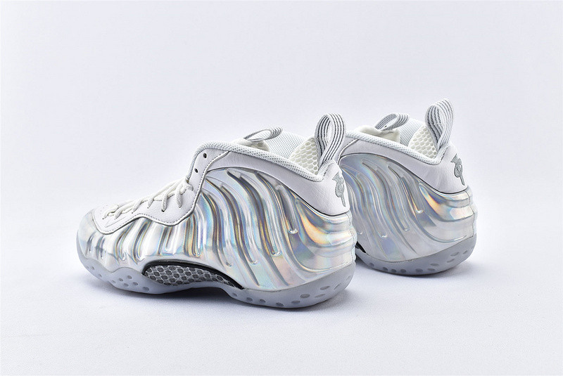 Nike Air Foamposite One Laser Silver White Basketball Shoes AA3963-105