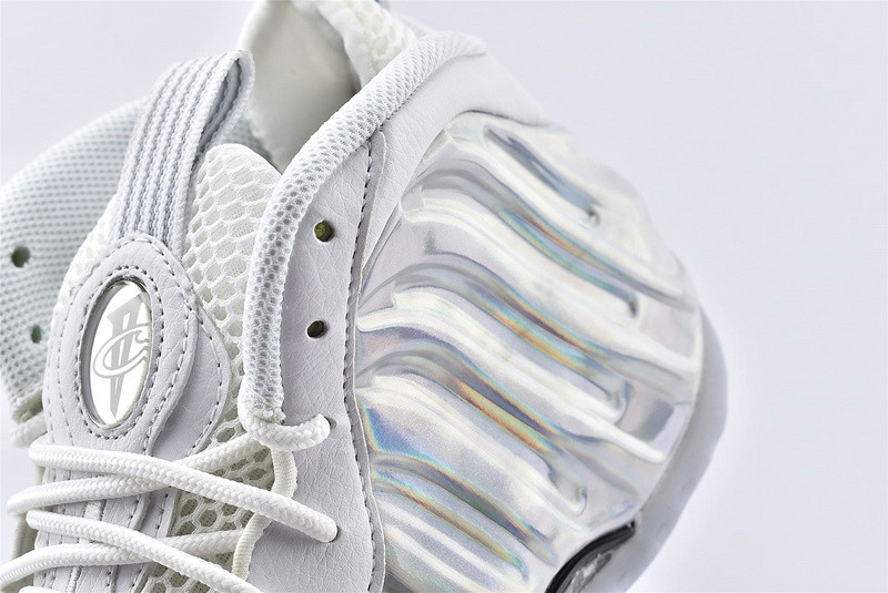 Nike Air Foamposite One Laser Silver White Basketball Shoes AA3963-105