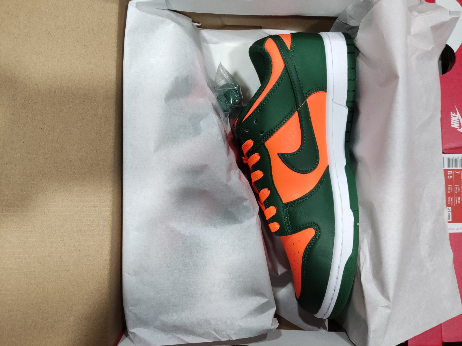 Nike Dunk Low Retro Miami Hurricanes - DD1391-300