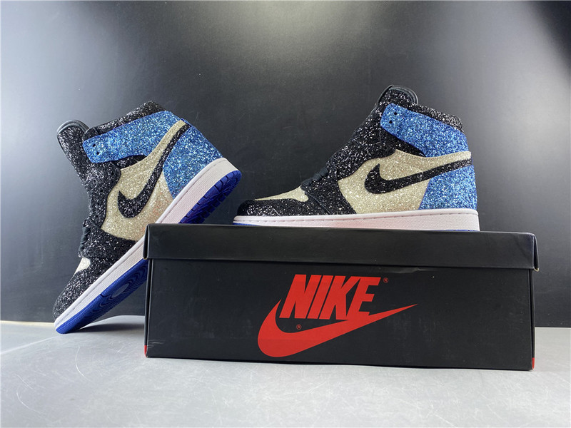 Air Jorden 1 X Fragment Design “Glitter” CK5566-400