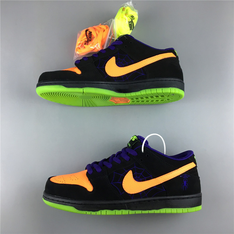 Nike SB Dunk Low Night of Mischief Halloween BQ6817 006( Normal shoe box)