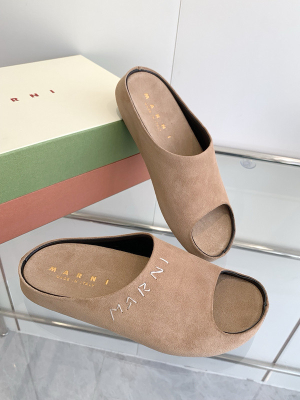 Marni Fusslide Suede Sandals