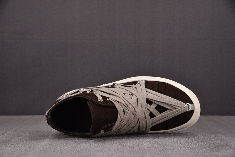 RICK 0WENS SNEAKERS(BROWN RED)