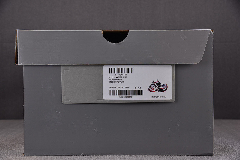 BALENCIAGA Black&Red Platform Sneaker