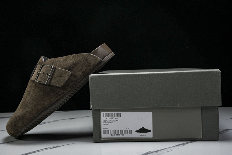 Ba*len*cia*ga Ba*len*cia*ga brown ‘sunday’ suede slides