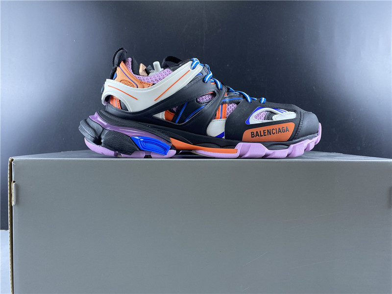 Ba*len*cia*ga tess s. gomma sneakers black pink and orange blue 542023 w1gc1 1054