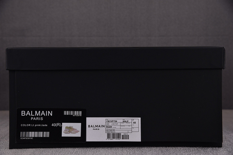 BALMAIN NEOPRENE AND LEATHER UNICORN LOW-TOP SNEAKERS