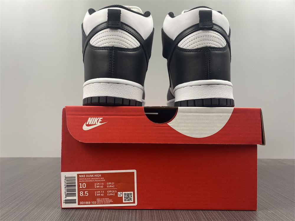 NIKE DUNK HIGH “BLACK/ WHITE” DD1869--103