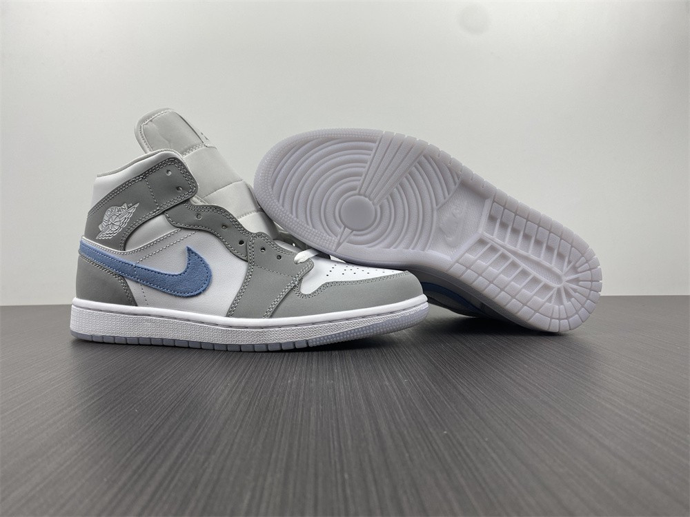 Jordan 1 Mid Wolf Grey Aluminum (W) BQ6472-105