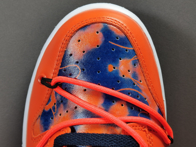 OW X FUTURA X NIKE SB DUNK LOW FLURO ORANGE/BLUE DD0856-801