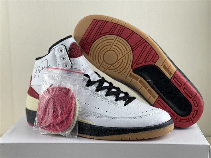 OW X AIR JORDAN 2 HIGH RED DJ4375-101