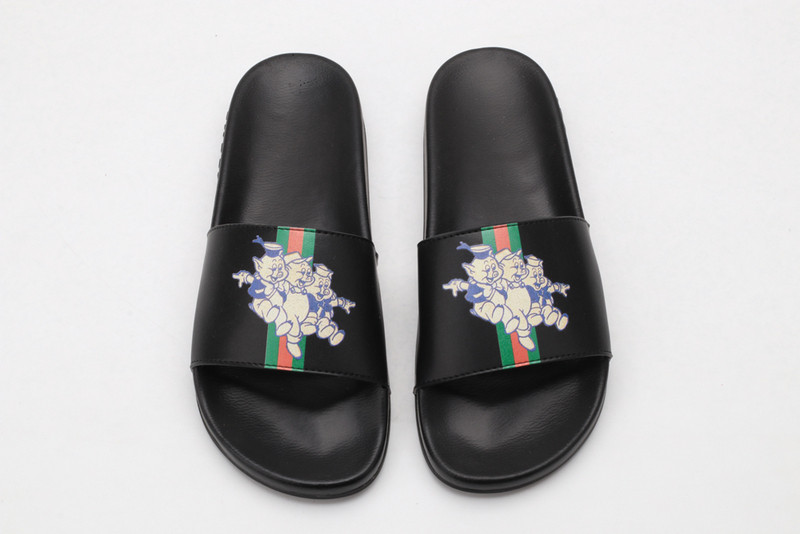GUC LEATHER SLIDE