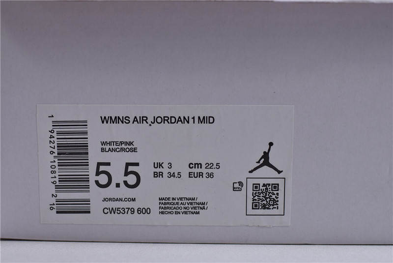 Air Jordan 1 Mid Digital Pink CW5379-600
