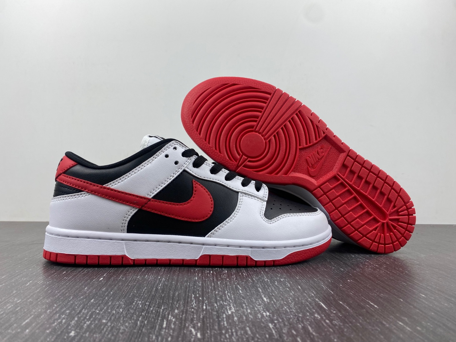 Nike Dunk Low White University Red Black FD9762-061