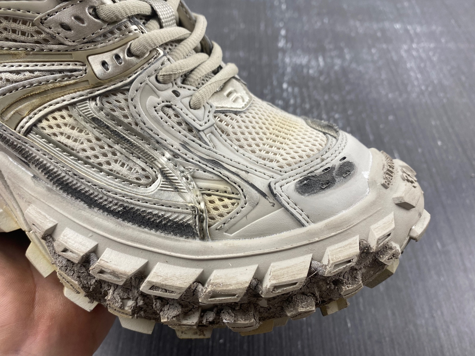 Ba*len*cia*ga bouncer chunky-sole sneakers