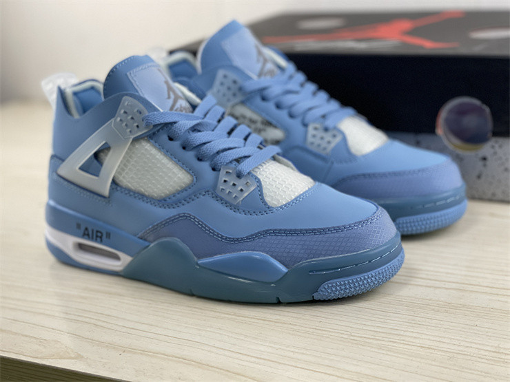 Jordan 4 Retro x OW Blue