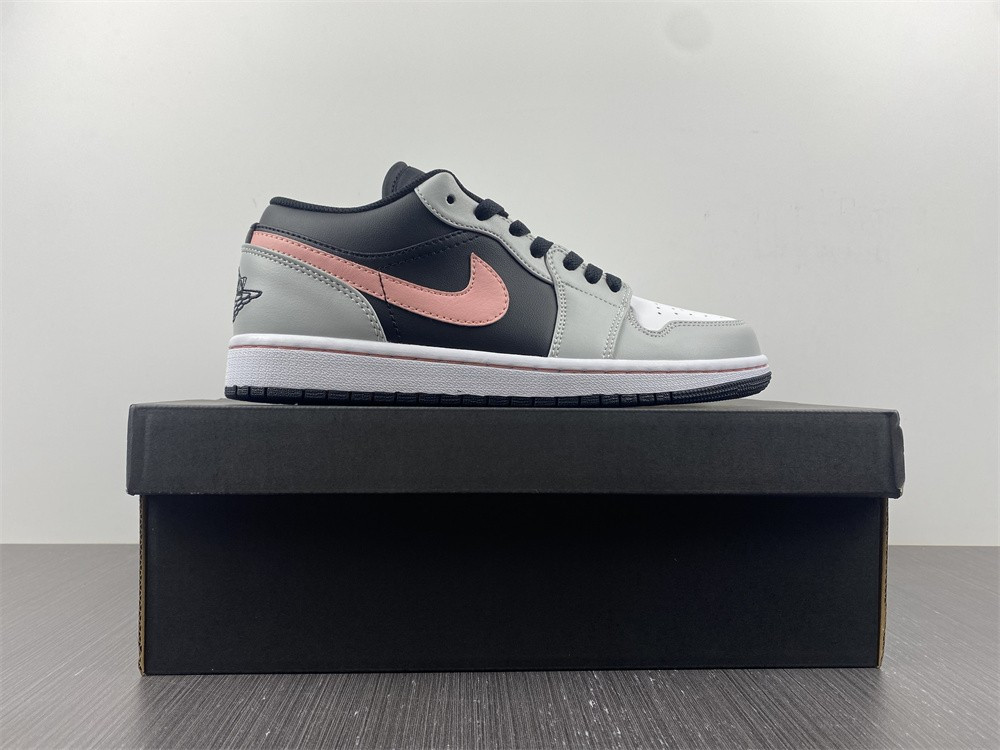 Jordan 1 Low Black Grey Pink 553558-062
