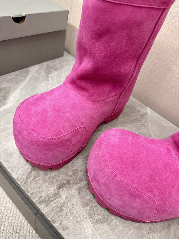 Balenciaga Alaska Faux-Fur Low Boots