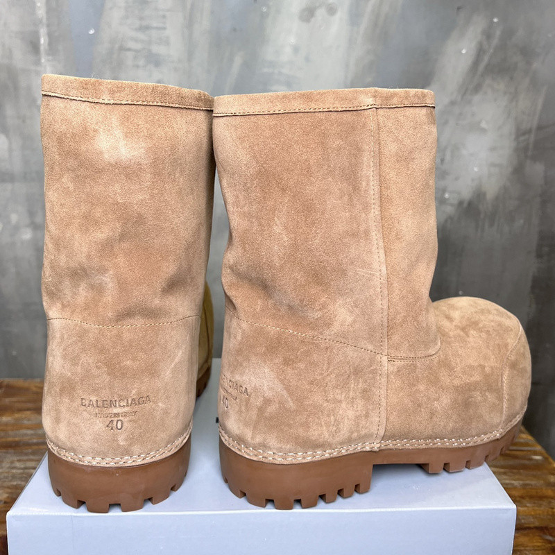 Balenciaga Alaska Faux Shearling Low Boots