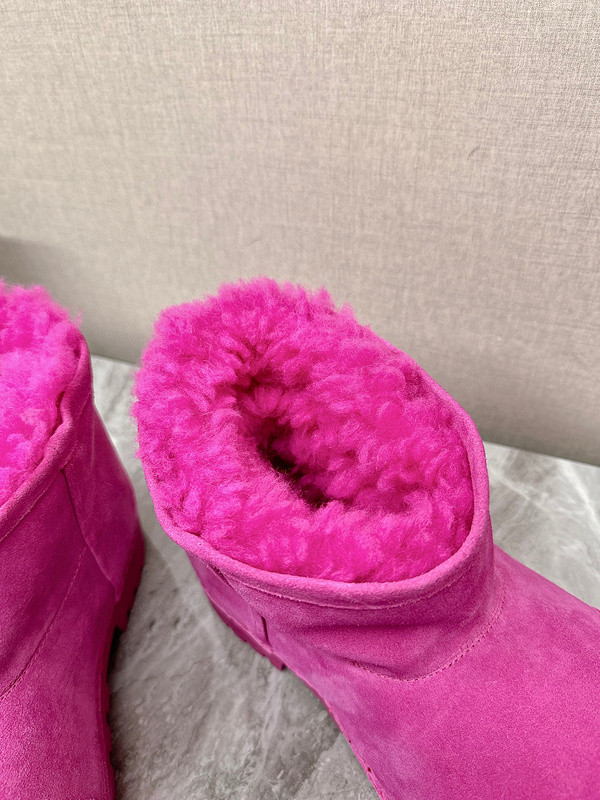 Balenciaga Alaska Fur Bootie in PINK