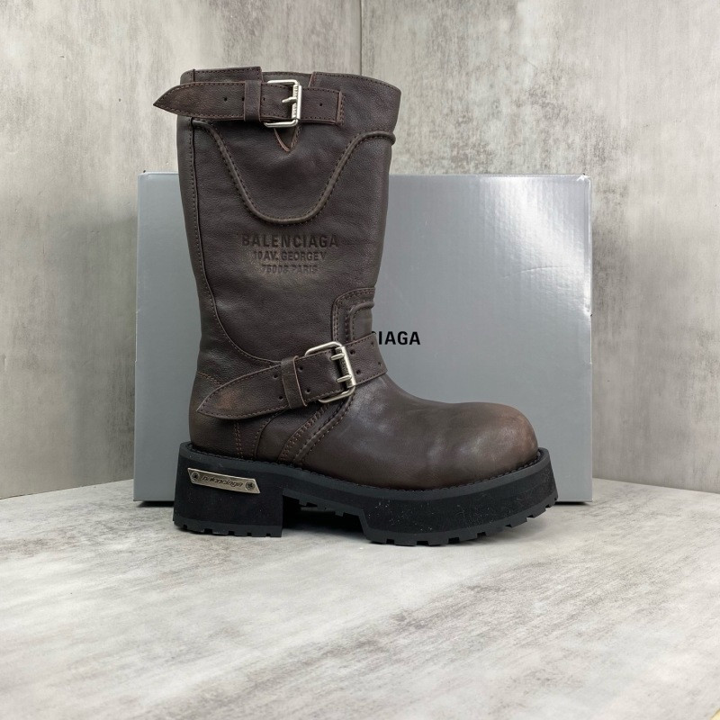 BALENCIAGA Venom leather biker boots