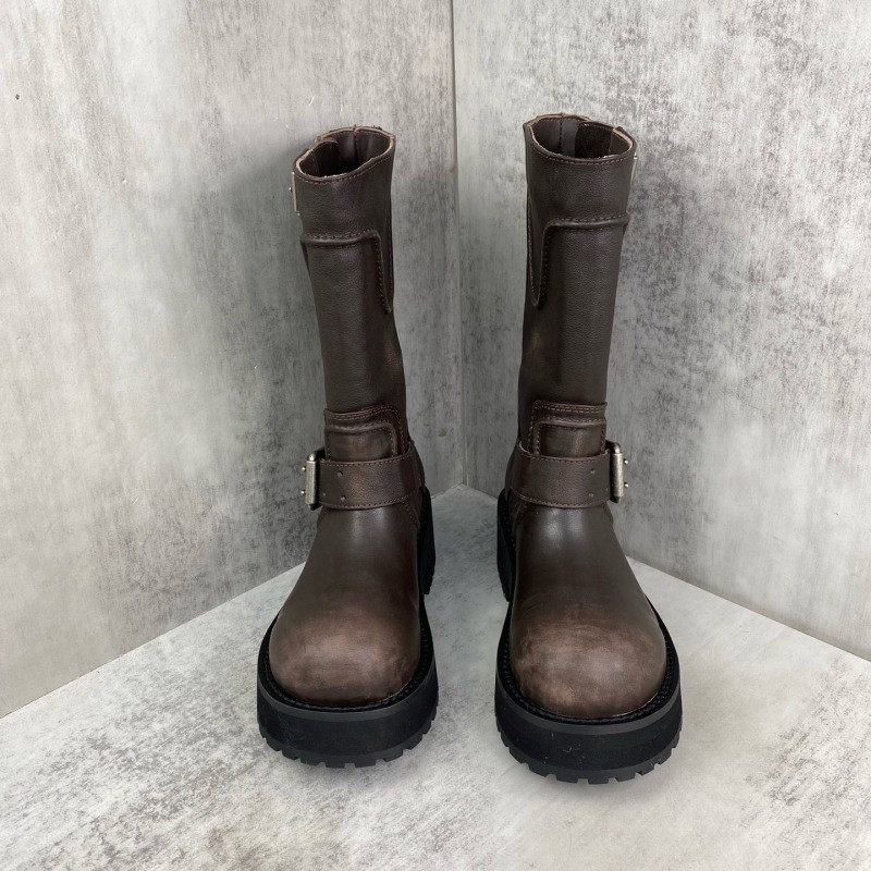 BALENCIAGA Venom leather biker boots