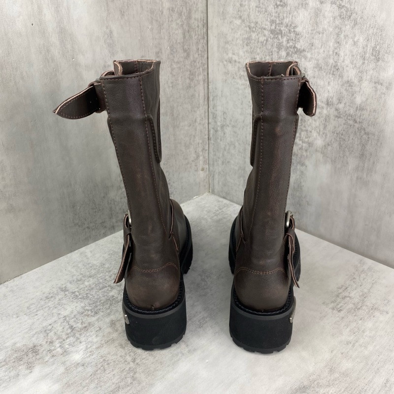 BALENCIAGA Venom leather biker boots