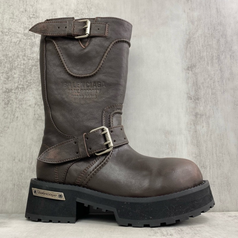 BALENCIAGA Venom leather biker boots