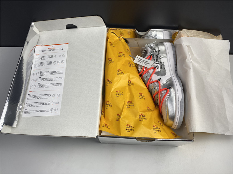 OW X Dunk Low LTHR CT0856-800