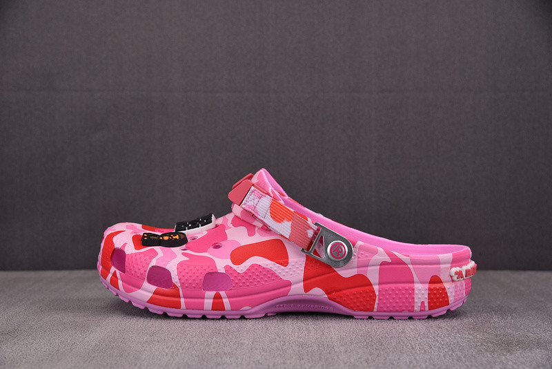 Cr*0*s classic clog a bathing ape abc camo pink