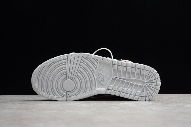 AIR JORDAN 1 RETRO HIGH NEUTRAL GREY HYPER CRIMSON 555088-018