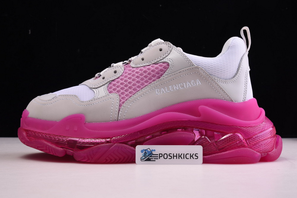 Ba*len*cia*ga triple s trainers clear sole pink white 544351 w0901 2281