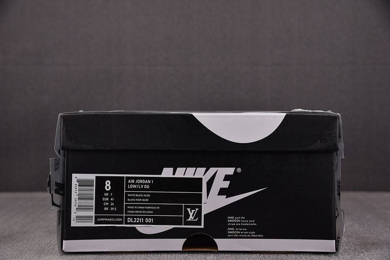 LV x Air Jordan 1 x TS White Black DL2211-001