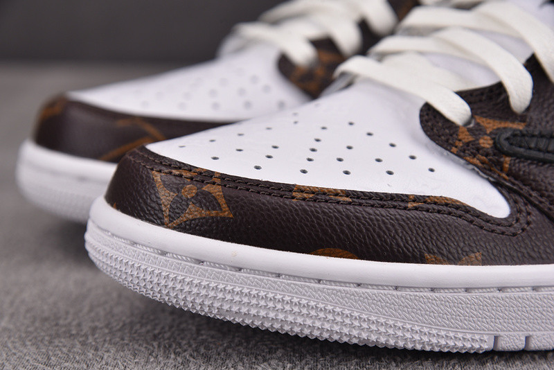 LV x Air Jordan 1 x TS Brown White DL2403-002
