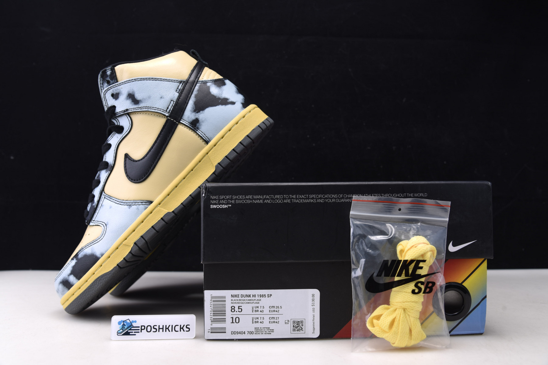 Nike Dunk High 1985 Black Acid Wash DD9404-700