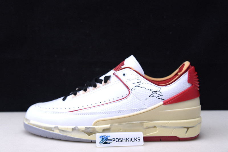 OW x Air Jordan 2 Low Red DJ4375-106