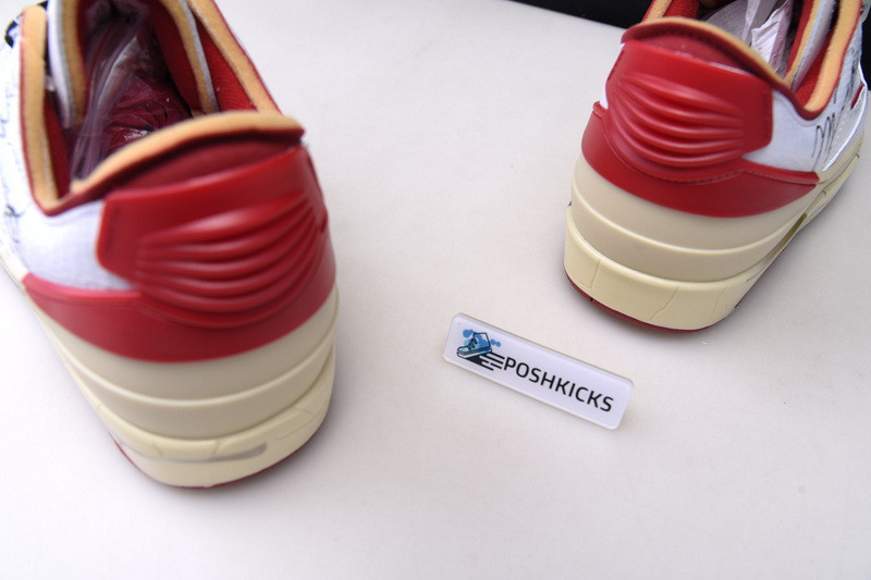 OW x Air Jordan 2 Low Red DJ4375-106