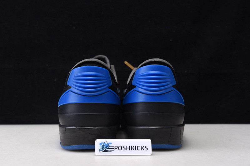 OW x Air Jordan 2 Low “Black Royal” DJ4375-004