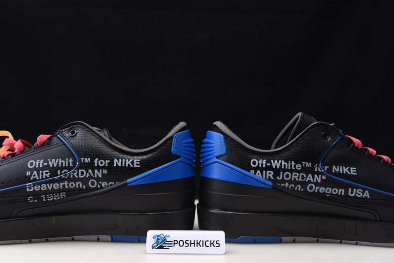OW x Air Jordan 2 Low “Black Royal” DJ4375-004