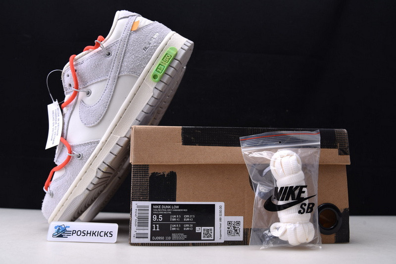 NIKE DUNK LOW OW LOT 13 OF 50 DJ0950-110