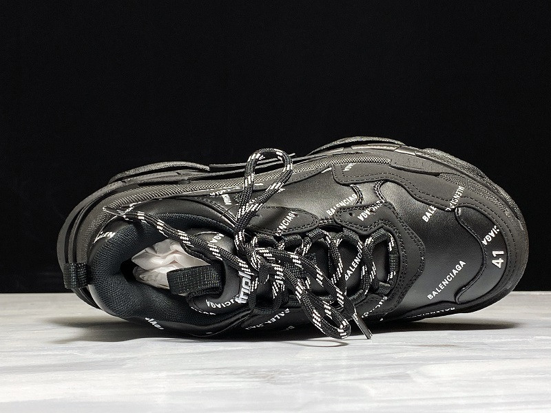 Ba*len*cia*ga triple s sneakers (black with logo) 536737 w2fa1 1090