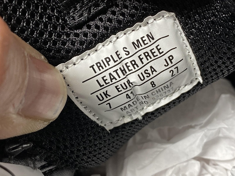 Ba*len*cia*ga triple s sneakers (black with logo) 536737 w2fa1 1090