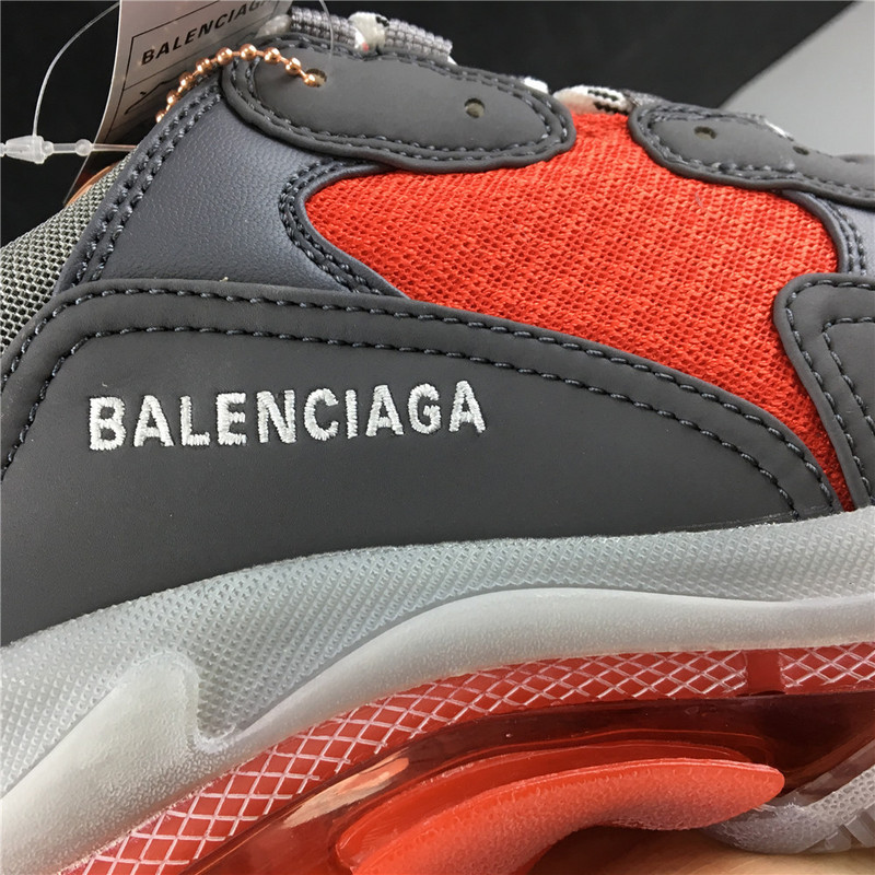 Ba*len*cia*ga triple s trainers clear sole grey red 541624 w0901 2262