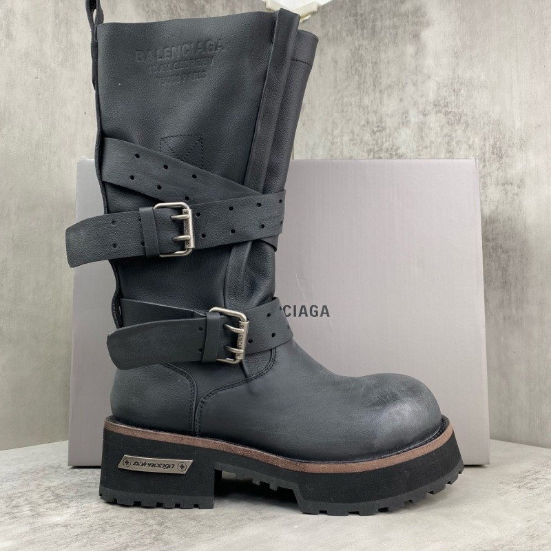 BALENCIAGA Venom leather biker boots