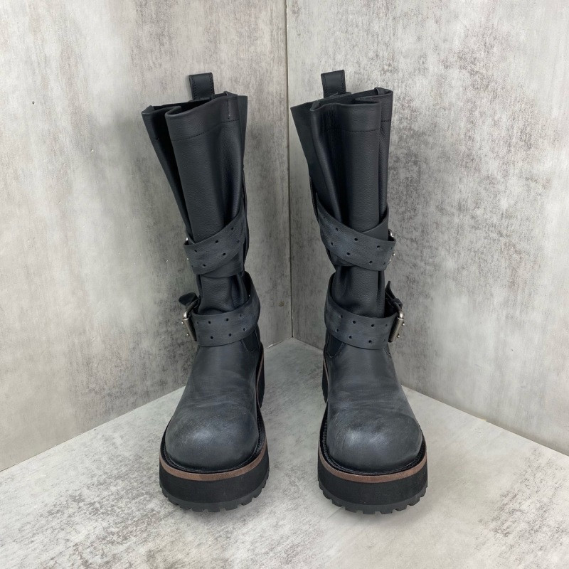 BALENCIAGA Venom leather biker boots