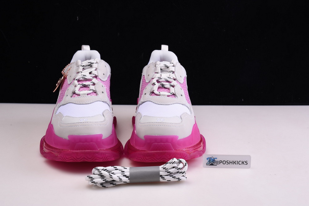Ba*len*cia*ga triple s trainers clear sole pink white 544351 w0901 2281