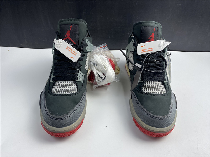 OW X AIR JORDAN 4 “BRED” CV9388-001