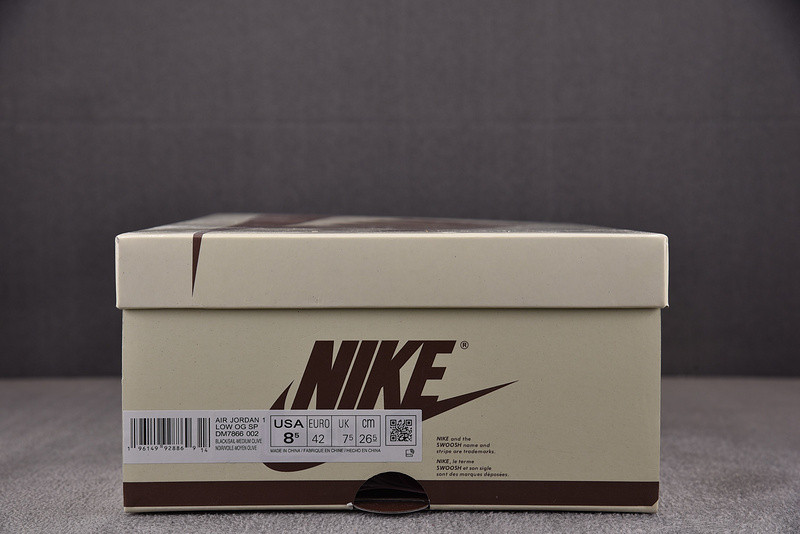 Travis Scott Air Jordan 1 Low OG Black Olive DM7866-002