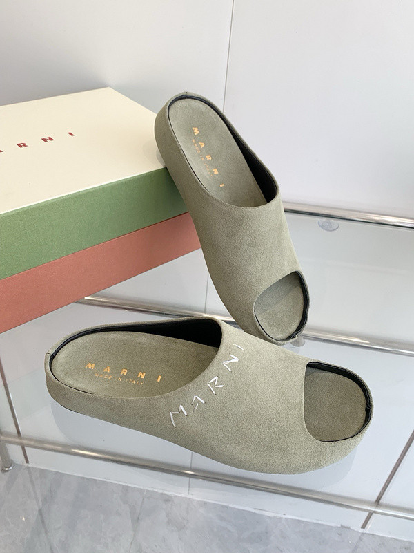 Marni Fusslide Suede Sandals